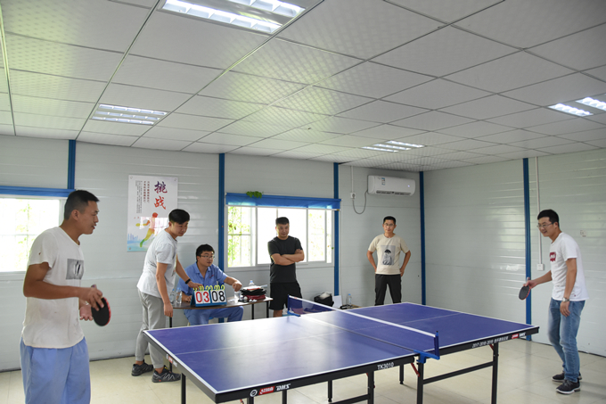 蒙城项目举办“比球技 赛风采”乒乓球比赛 蒙城项目举办“比球技 赛风采”乒乓球比赛